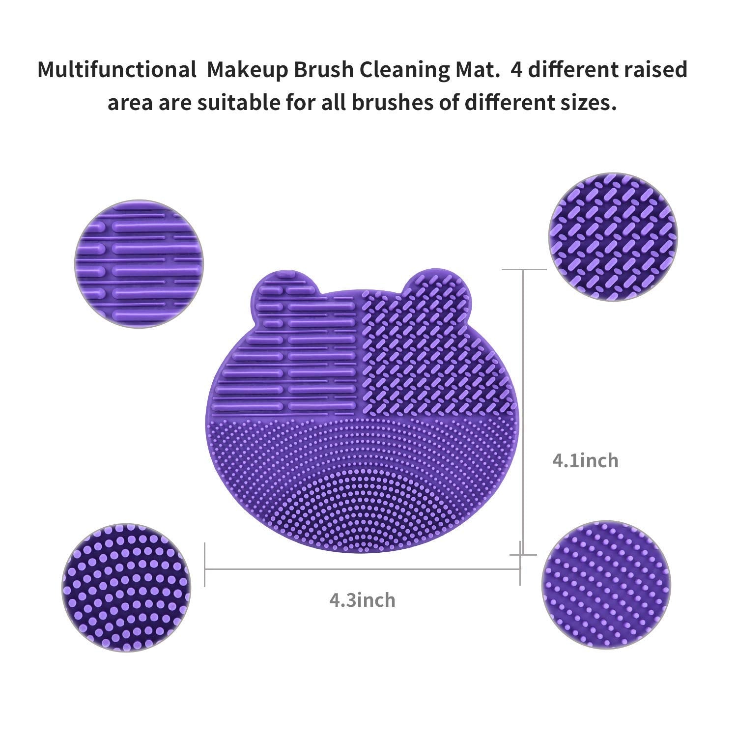 EsencialLuz – Alfombrilla de Silicona Portátil para Limpieza de Brochas de Maquillaje