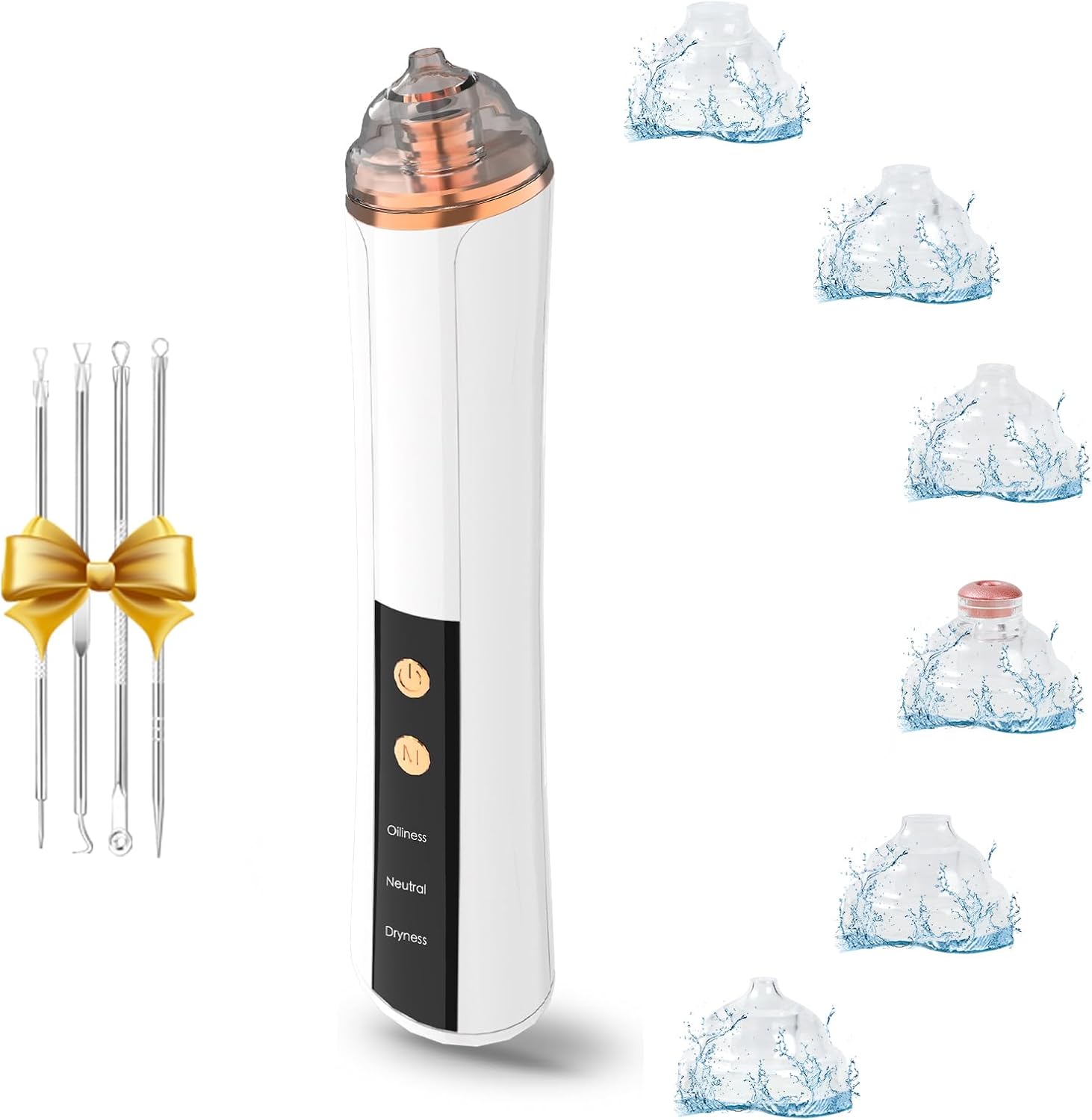 EsencialLuz – Extractor Eléctrico de Puntos Negros con 6 Niveles de Succión