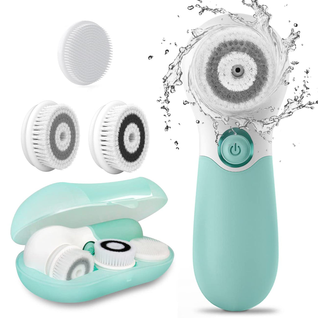 EsencialLuz – Cepillo Facial Eléctrico Impermeable de Limpieza y Exfoliación