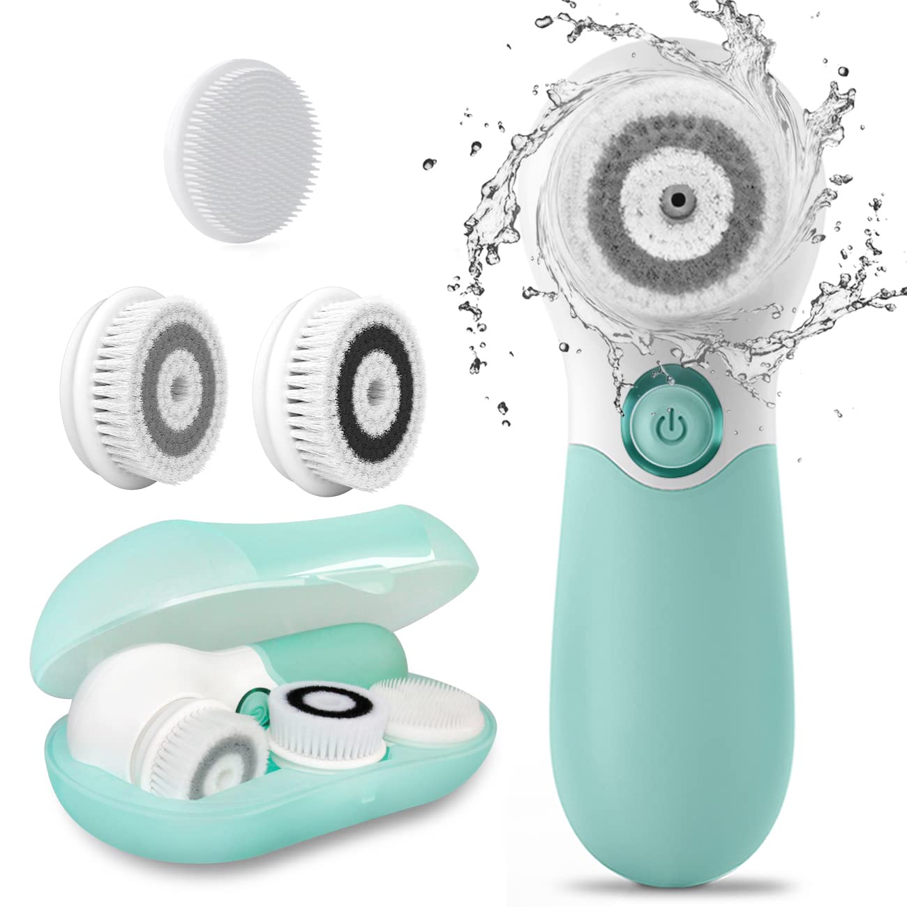EsencialLuz – Cepillo Facial Eléctrico Impermeable de Limpieza y Exfoliación