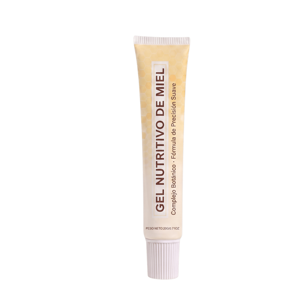 Gel Nutritivo de Miel Premium en tubo, ideal para una piel fresca y suave, textura ligera y fácil absorción.