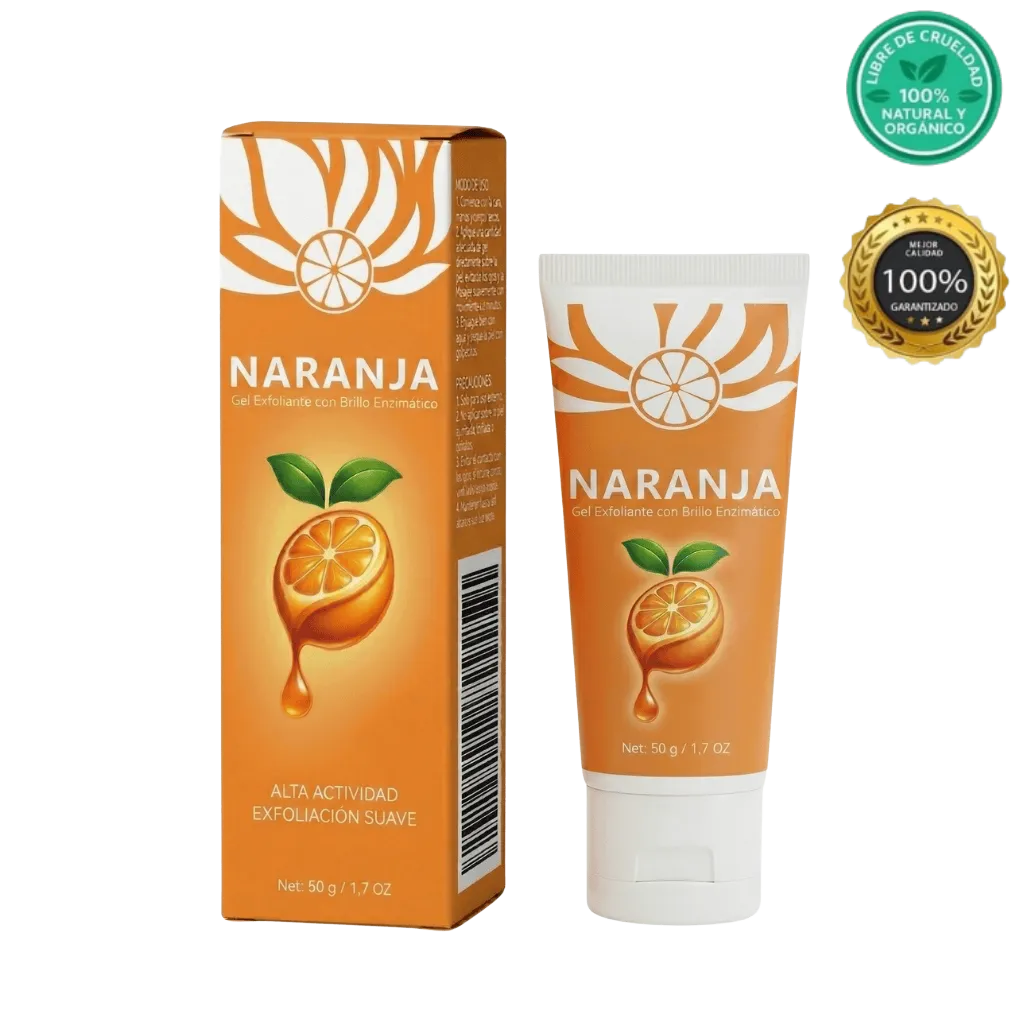 Gel enzimático de naranja