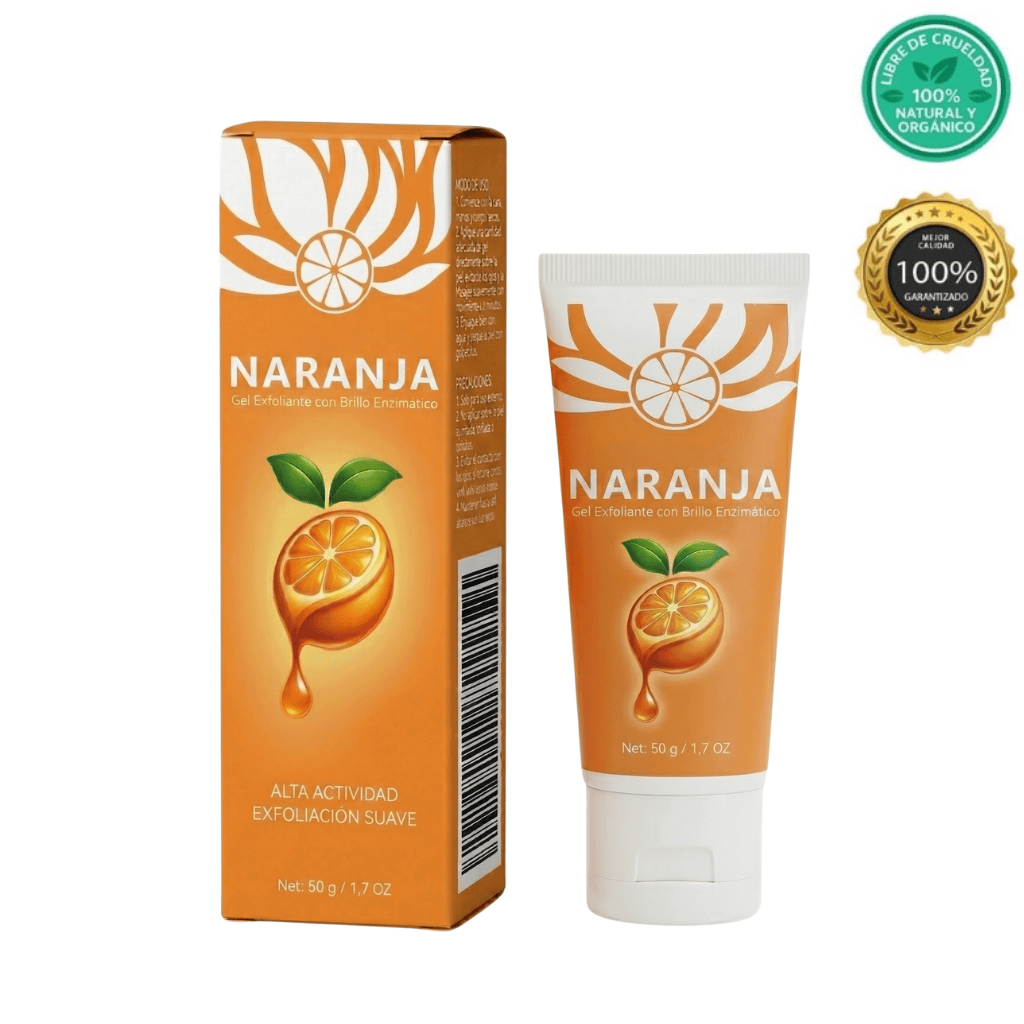 Gel enzimático de naranja
