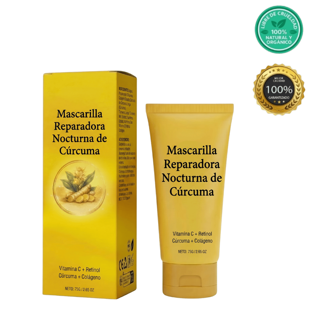 Crema mascarilla facial de cúrcuma de lujo