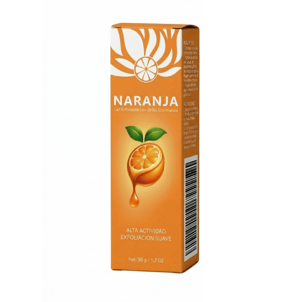 Gel enzimático de naranja