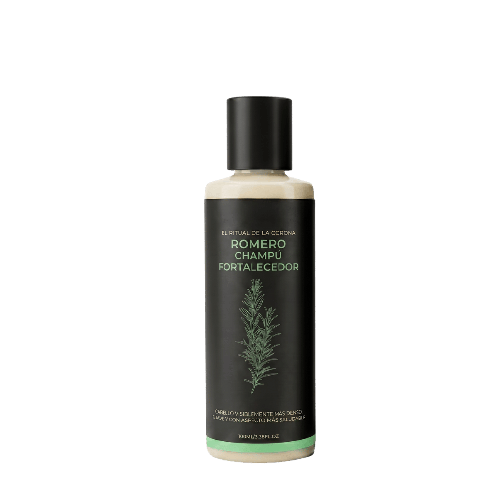 Champú para el cuidado del cabello con romero