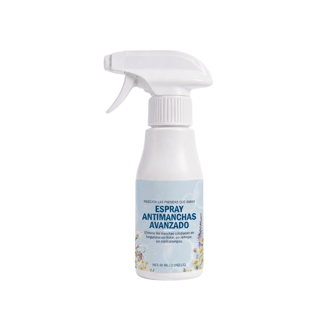 Spray Emulsionante para Ropa No Iónico Avanzado en frasco de spray, ideal para eliminar manchas difíciles.