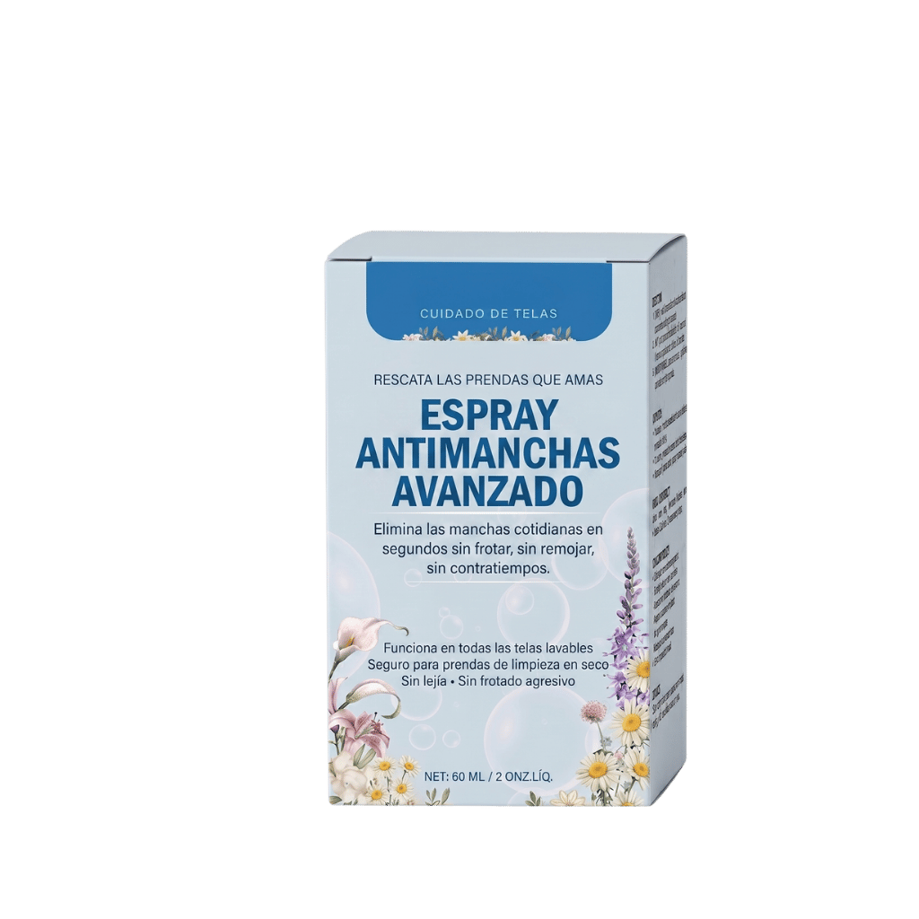 Spray Emulsionante para Ropa No Iónico Avanzado en envase de 60 ml para eliminar manchas y cuidar telas.