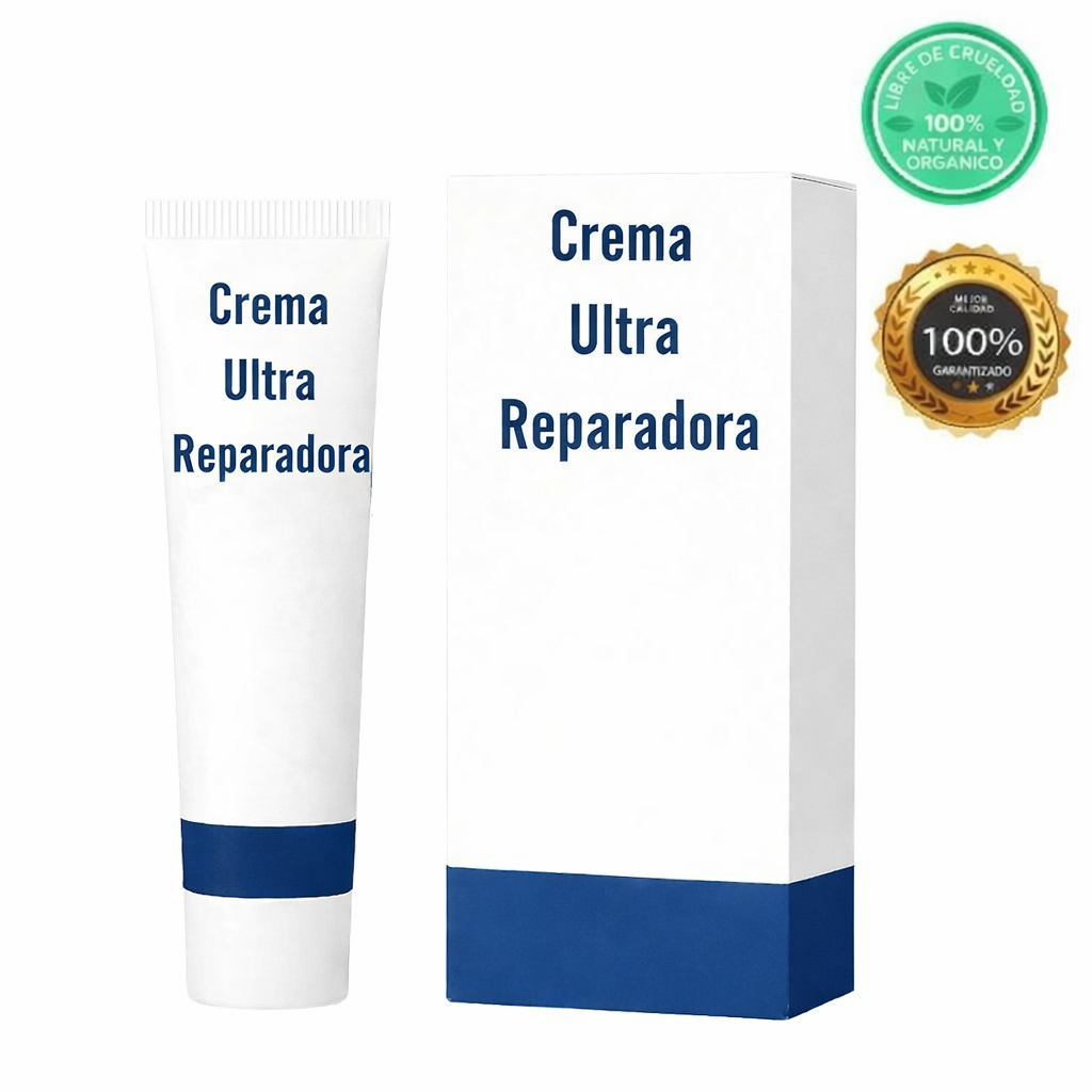 Crema Ultra Reparadora en tubo y caja, crema hidratante para piel radiante y uniforme.