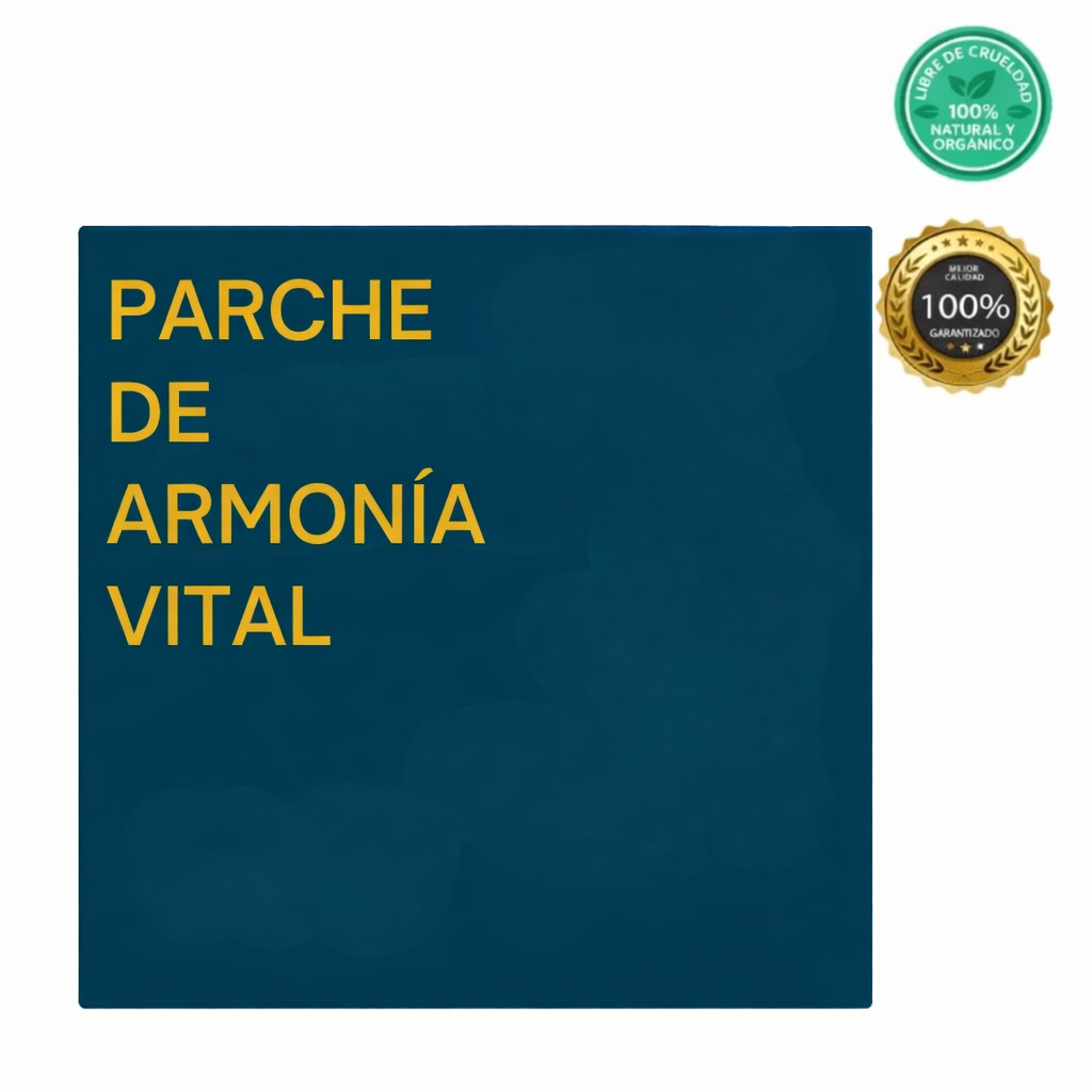 Parche de Armonía Vital elegante y minimalista para realzar la rutina de belleza nocturna.