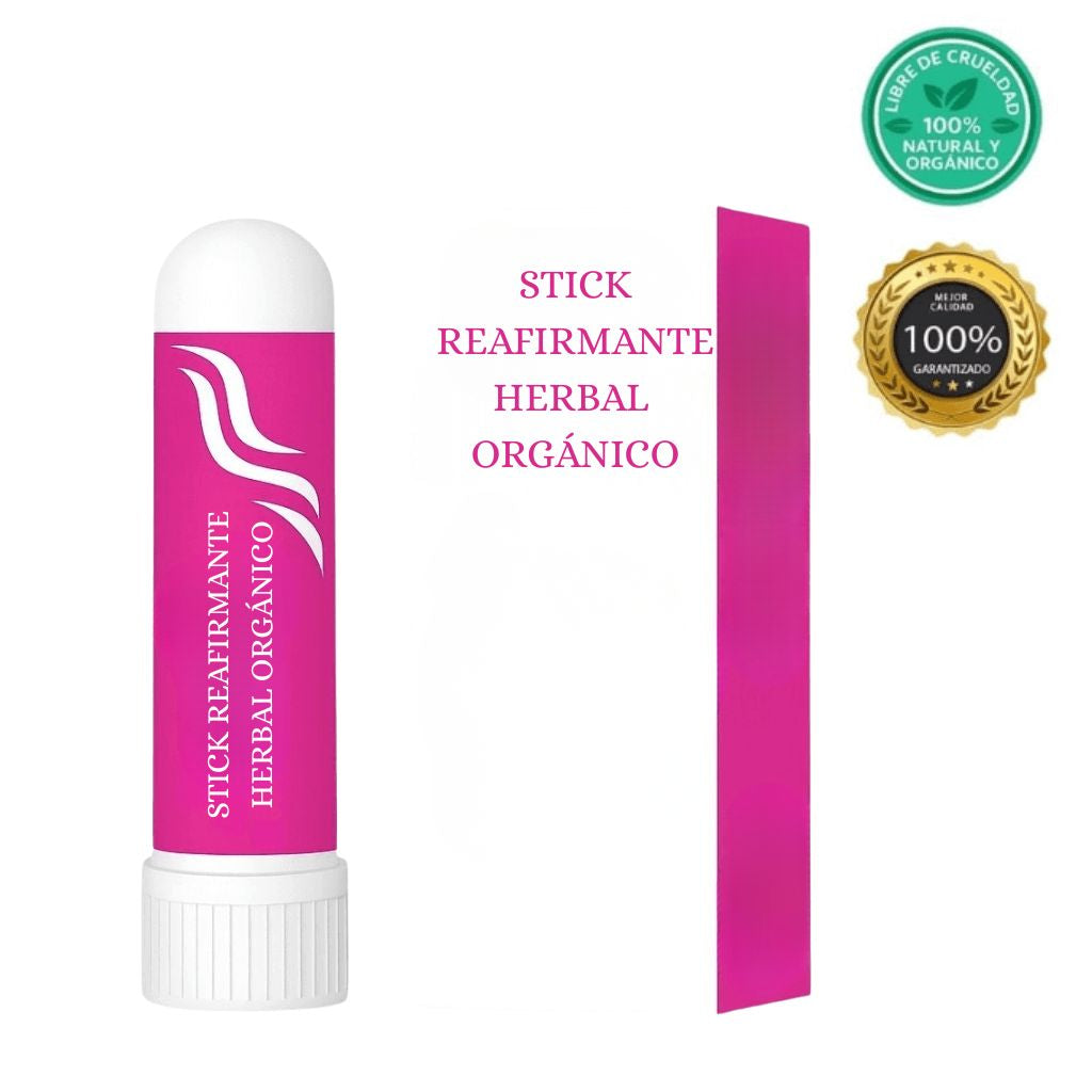 Stick Reafirmante Herbal Orgánico, accesorio compacto de cuidado personal, diseño minimalista.