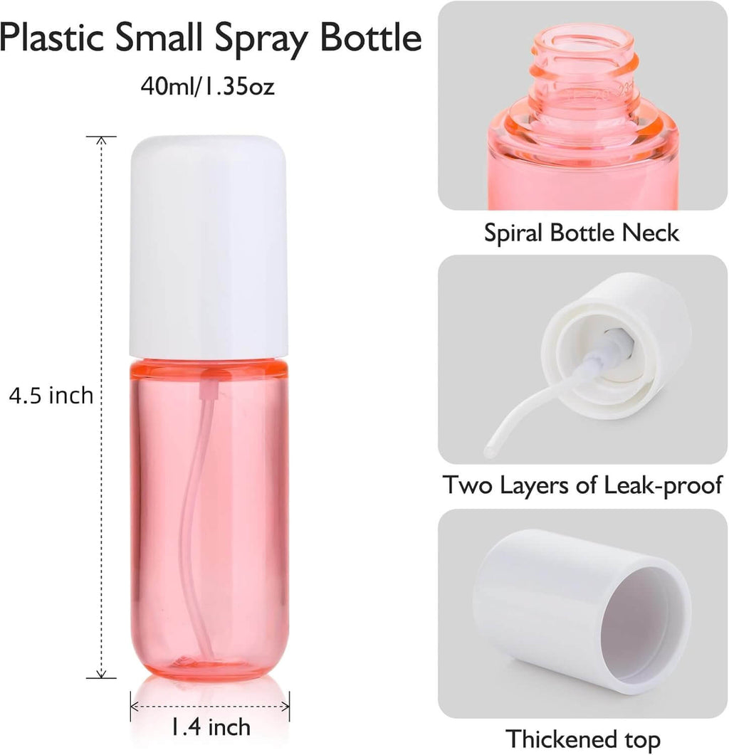 EsencialLuz – Mini Botellas Pulverizadoras Reutilizables de Viaje en diseño compacto y ligero