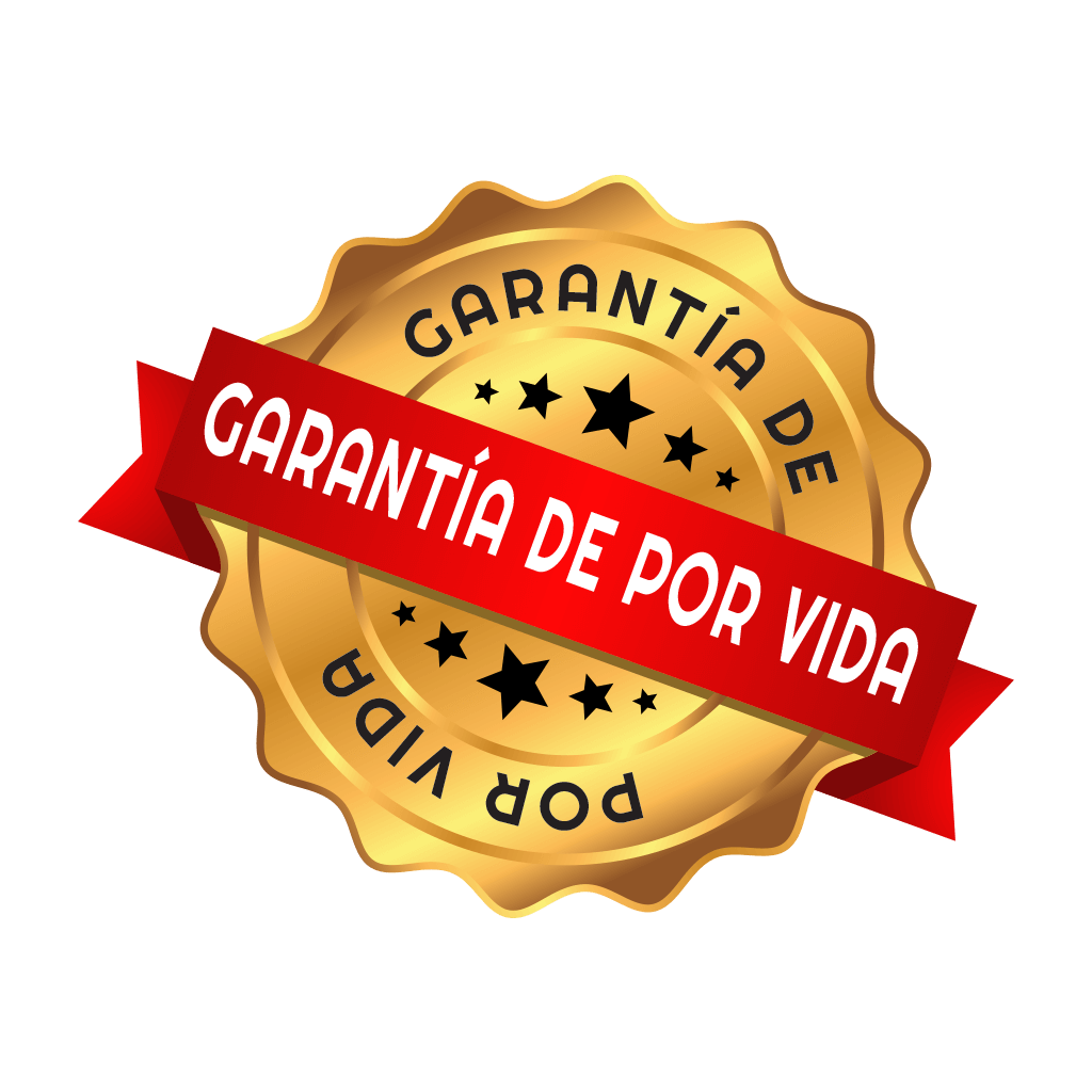 Sello distintivo de Garantía De Por Vida para productos físicos.
