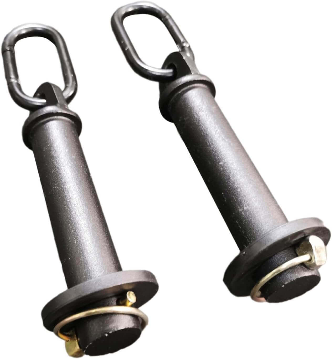 Juego de ganchos de conexión resistente para uso industrial, ideales para asegurar cargas pesadas.
