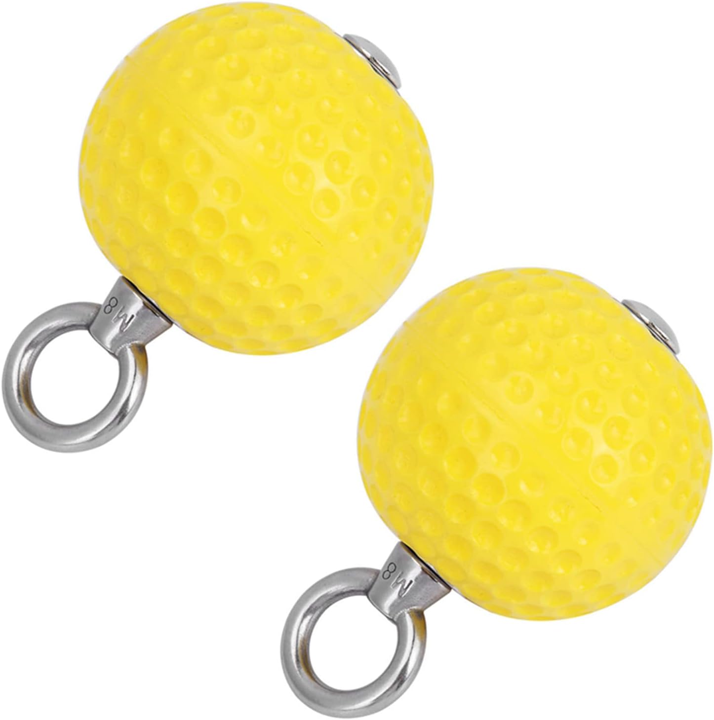 EsencialLuz CoreFlexPro amarillo entrenador de fuerza para dedos y manos en diseño compacto y resistente.